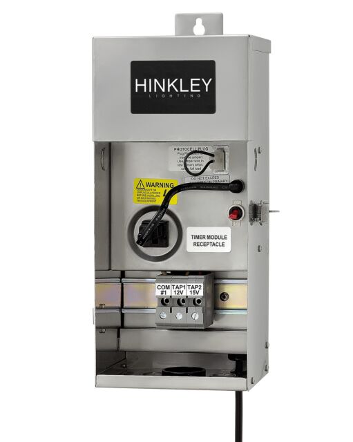 Hinkley Lighting 75W Pro-Series Low Voltage Transformer, Stainless Steel, UL Wet Rated, Lifetime Warranty