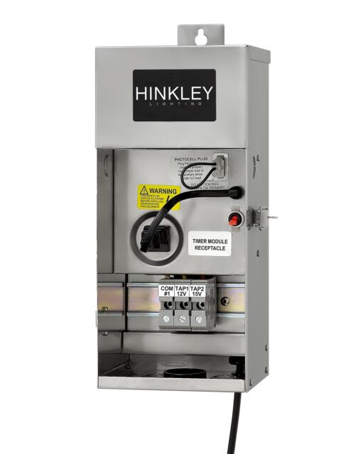 Hinkley Lighting 150W Pro-Series Low Voltage Transformer, Stainless Steel, UL Wet Rated