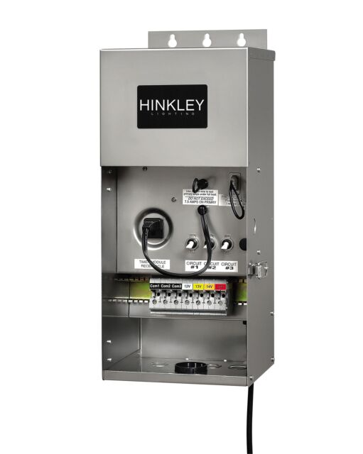 Hinkley Lighting 900 Watt Pro-Series Low Voltage Transformer - Stainless Steel, UL Wet Safety Rated