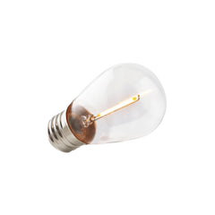 1 Watt LED Filament S14 Bulb, 55 Lumens, 2700K, Dimmable, E26 Base, 120V by Green Creative 1FS14/827/R