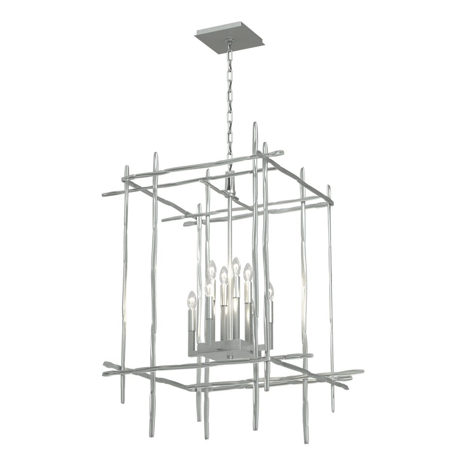 Tura 8-Light Large Chandelier by Hubbardton Forge - Handcrafted Artistry & Dimmable Lighting