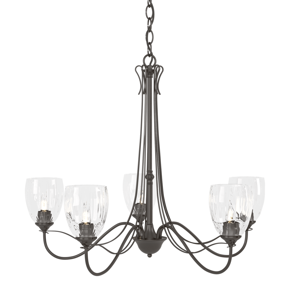 Trellis 5 Arm Chandelier by Hubbardton Forge - Artisan Crafted, Custom Finishes, Dimmable Lighting