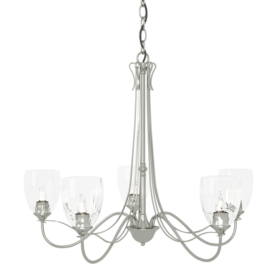 Trellis 5 Arm Chandelier by Hubbardton Forge - Artisan Crafted, Custom Finishes, Dimmable Lighting