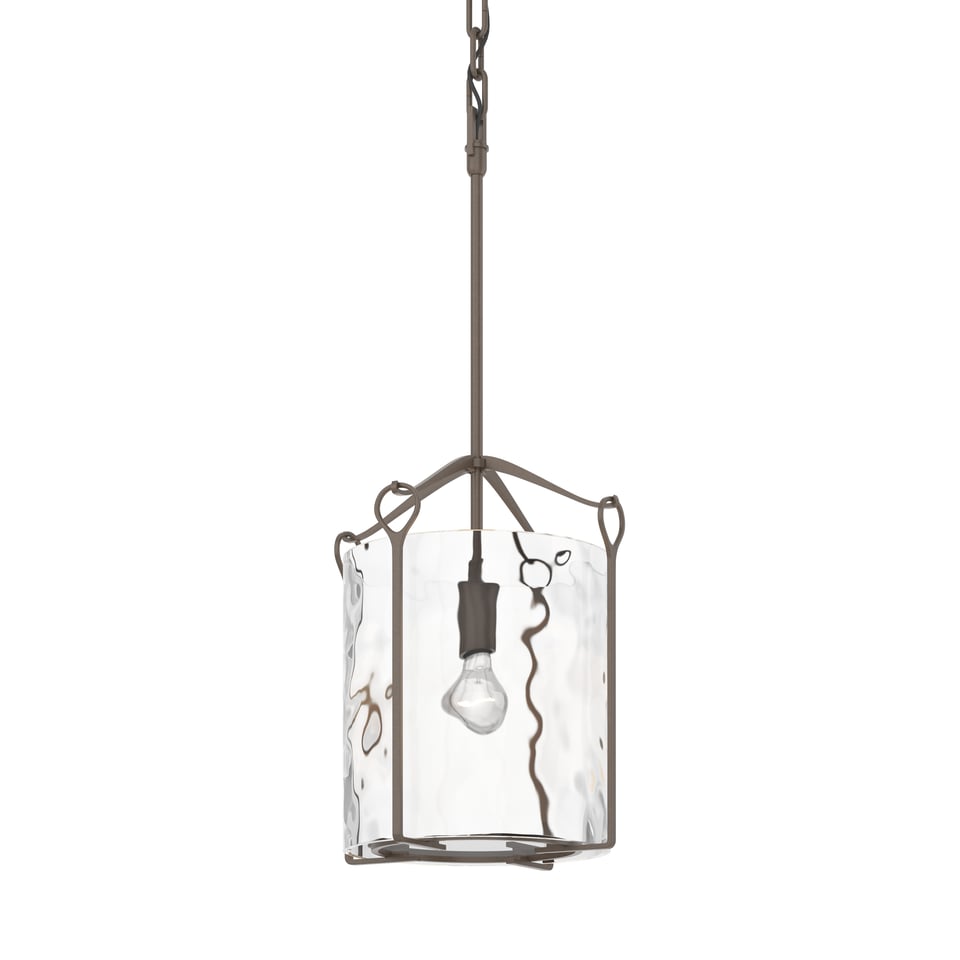 Bow Tall Mini Pendant By Hubbardton Forge 23" Height, Dimmable, Customizable Glass Shades