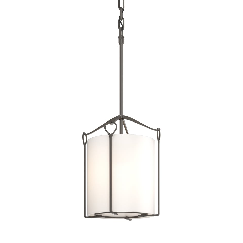 Bow Tall Mini Pendant By Hubbardton Forge 23" Height, Dimmable, Customizable Glass Shades