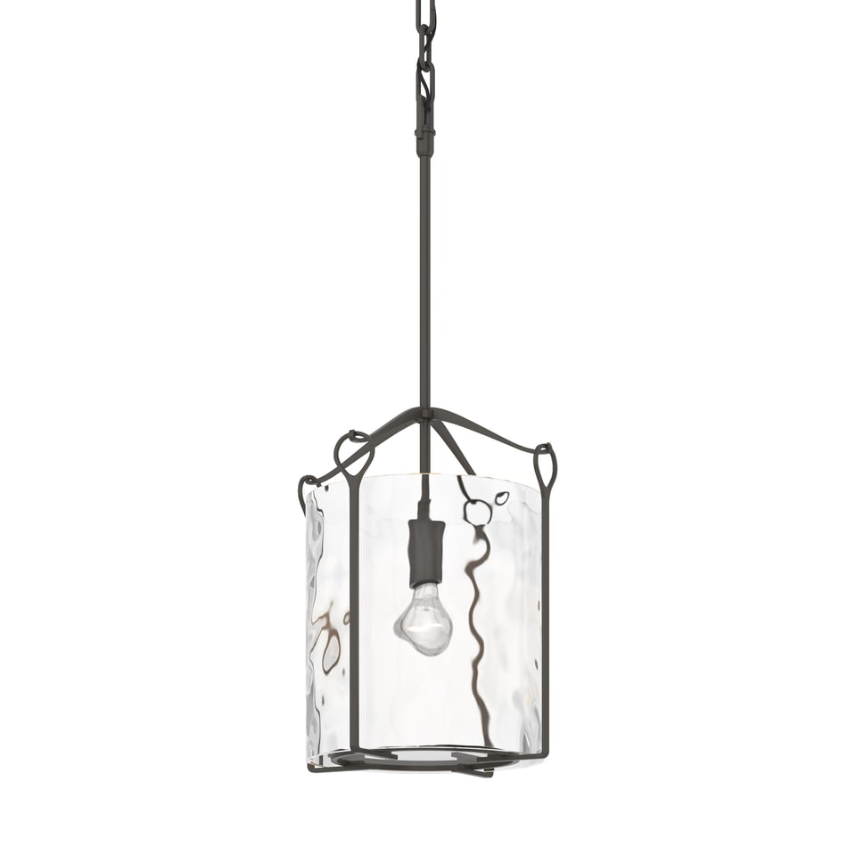 Bow Tall Mini Pendant By Hubbardton Forge 23" Height, Dimmable, Customizable Glass Shades