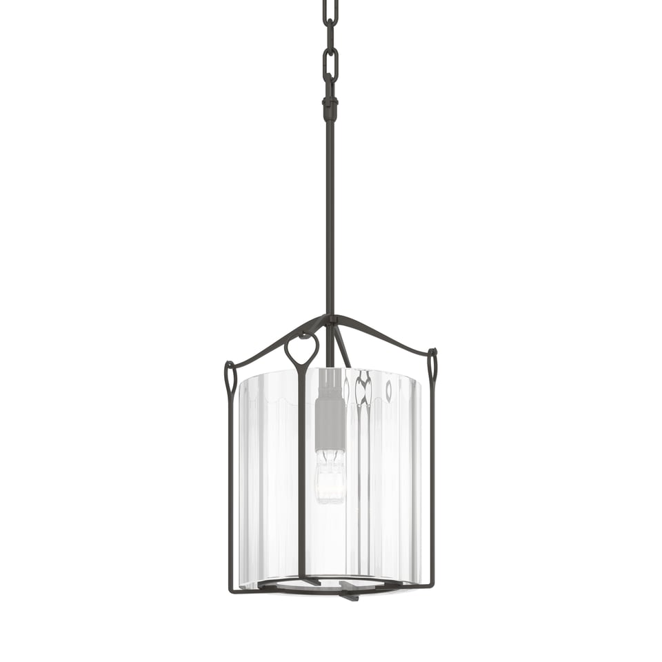 Bow Tall Mini Pendant By Hubbardton Forge 23" Height, Dimmable, Customizable Glass Shades