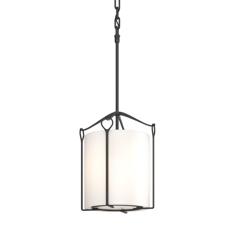 Bow Tall Mini Pendant By Hubbardton Forge 23" Height, Dimmable, Customizable Glass Shades