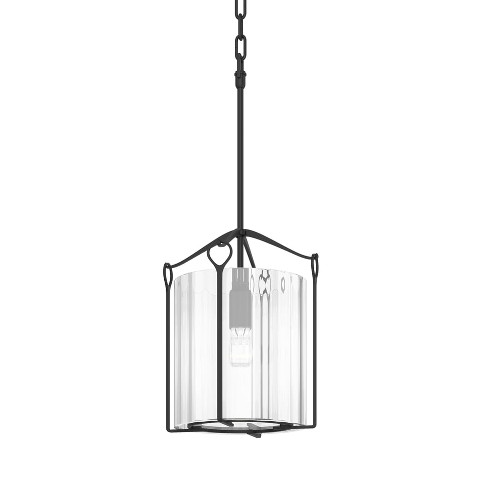 Bow Tall Mini Pendant By Hubbardton Forge 23" Height, Dimmable, Customizable Glass Shades