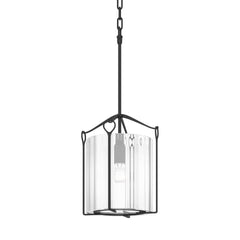 Bow Tall Mini Pendant By Hubbardton Forge 23" Height, Dimmable, Customizable Glass Shades