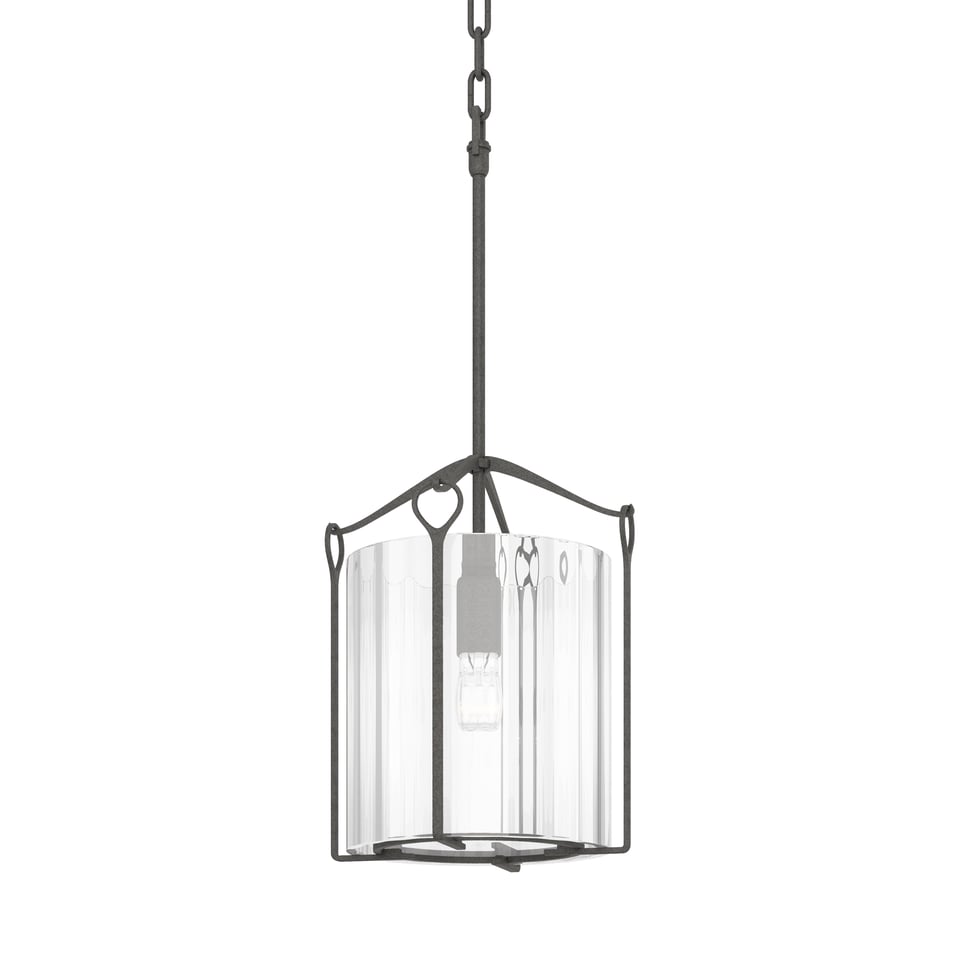 Bow Tall Mini Pendant By Hubbardton Forge 23" Height, Dimmable, Customizable Glass Shades