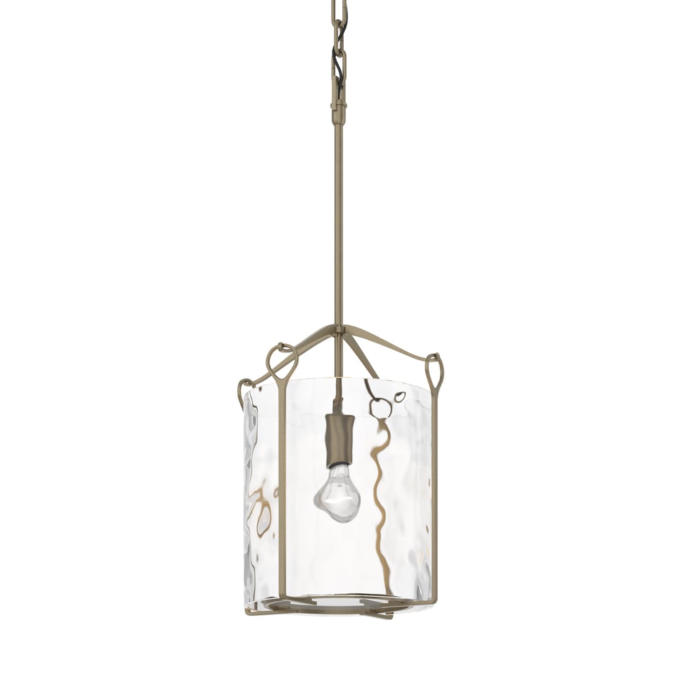 Bow Tall Mini Pendant By Hubbardton Forge 23" Height, Dimmable, Customizable Glass Shades