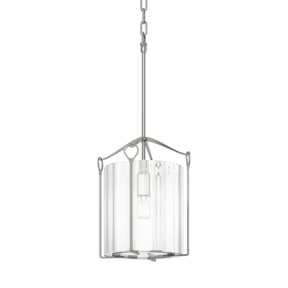 Bow Tall Mini Pendant By Hubbardton Forge 23" Height, Dimmable, Customizable Glass Shades