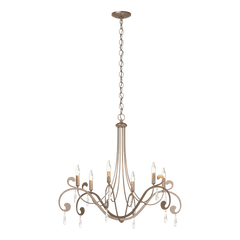 Stella 6 Arm Chandelier by Hubbardton Forge - Handcrafted Elegance with Luxurious Crystals