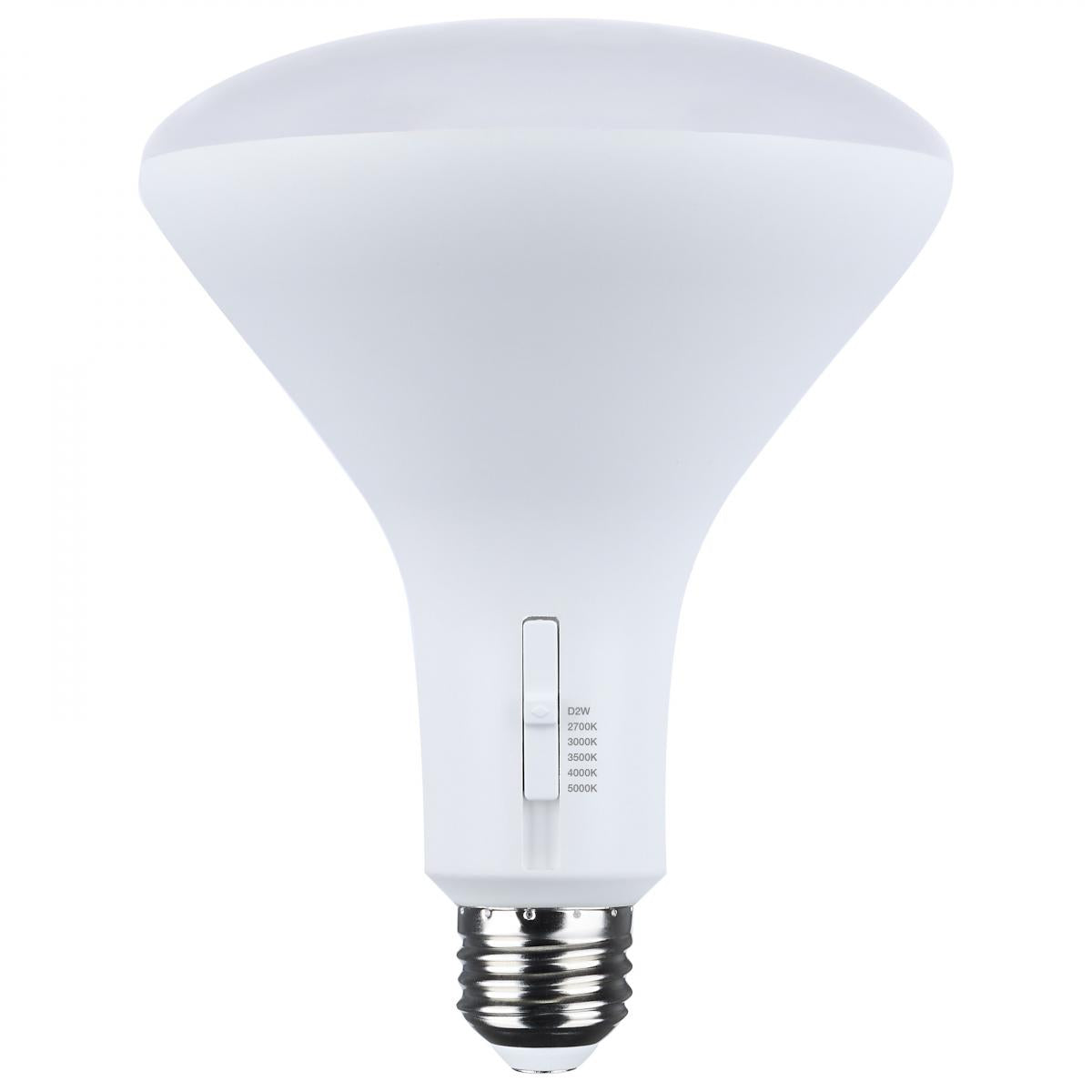 11 Watt LED BR40 Bulb, 1080 Lumens, CCT Selectable, Dim to Warm, 120V by Satco