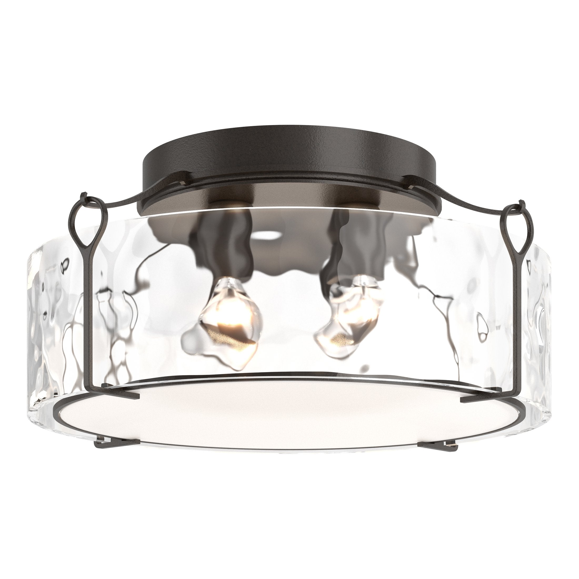 Bow Large Semi-Flush Light Fixture by Hubbardton Forge - Dimmable, Multiple Finishes, USA Made