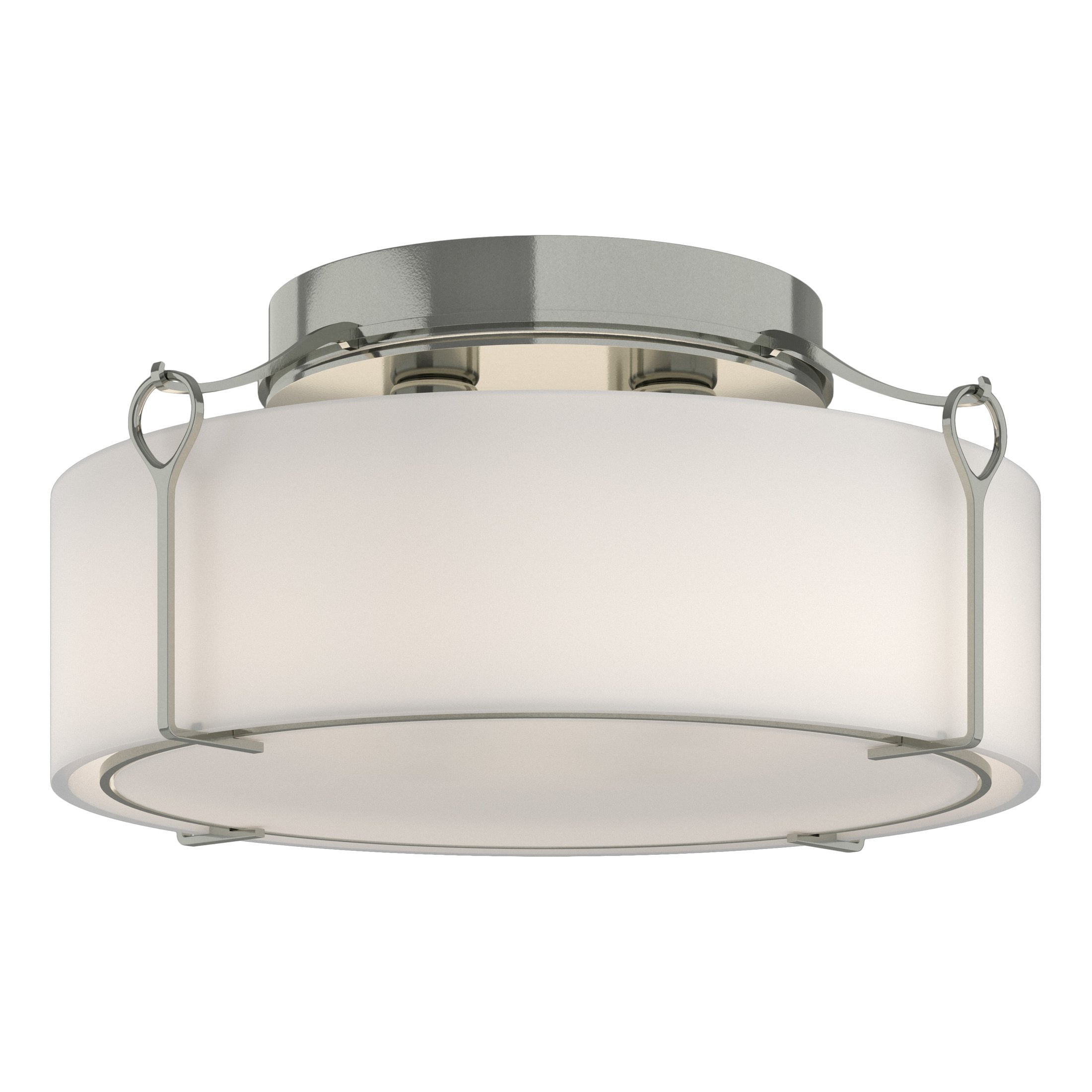 Bow Large Semi-Flush Light Fixture by Hubbardton Forge - Dimmable, Multiple Finishes, USA Made