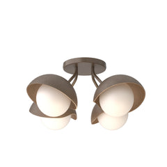 Brooklyn 4-Light Semi-Flush Ceiling Fixture with Customizable Finish by Hubbardton Forge