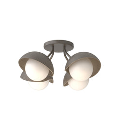 Brooklyn 4-Light Semi-Flush Ceiling Fixture with Customizable Finish by Hubbardton Forge