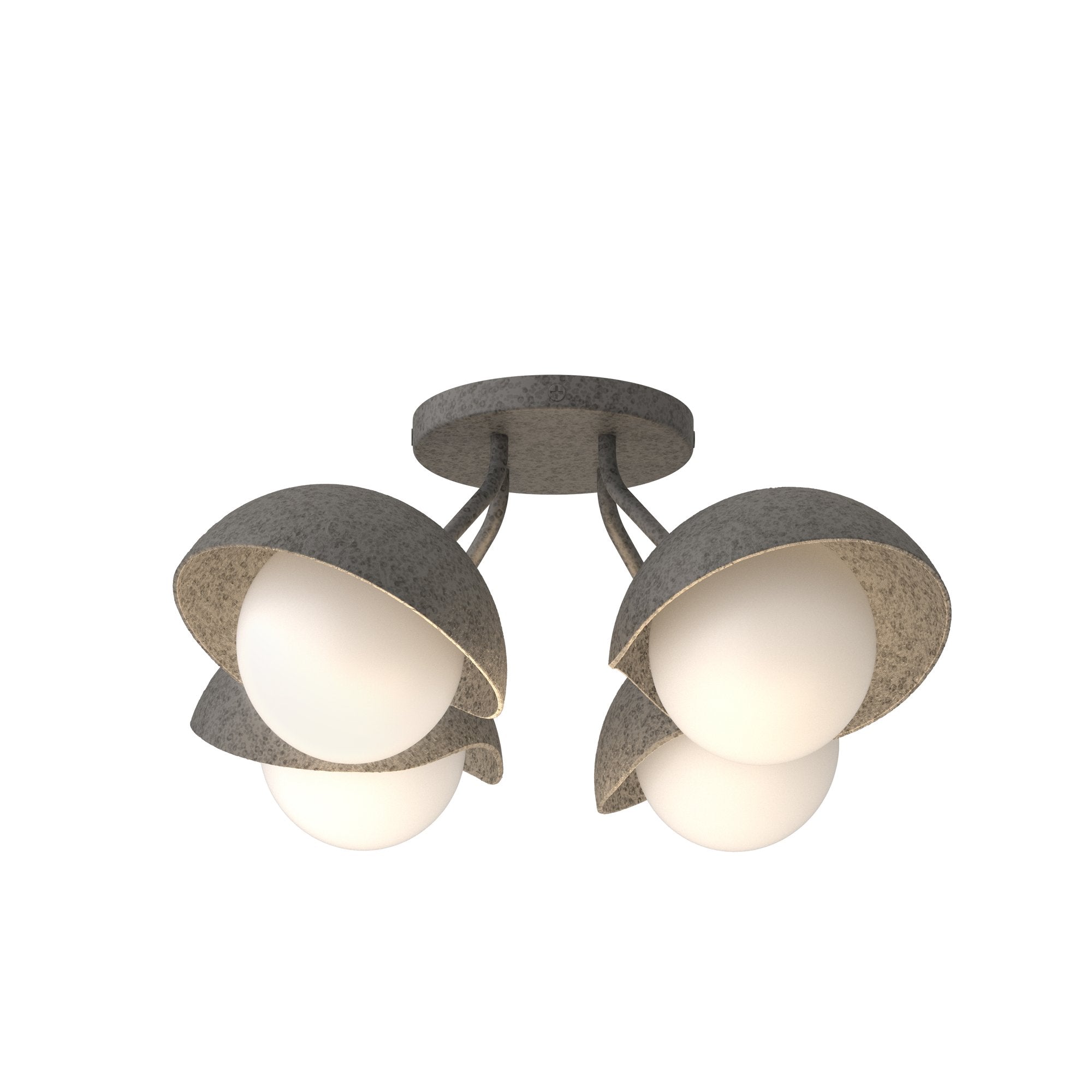 Brooklyn 4-Light Semi-Flush Ceiling Fixture with Customizable Finish by Hubbardton Forge