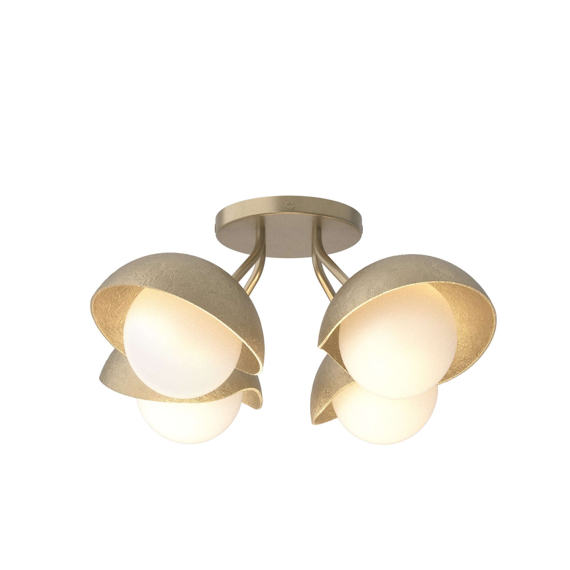 Brooklyn 4-Light Semi-Flush Ceiling Fixture with Customizable Finish by Hubbardton Forge