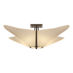 Hubbardton Forge Kirigami Semi-Flush Light Fixture, 4-Light, Dimmable, Handcrafted in Vermont