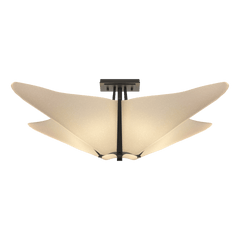 Hubbardton Forge Kirigami Semi-Flush Light Fixture, 4-Light, Dimmable, Handcrafted in Vermont