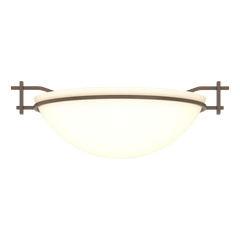 Hubbardton Forge Moonband Semi-Flush Ceiling Light, Handcrafted Steel, Dimmable, Multiple Finishes