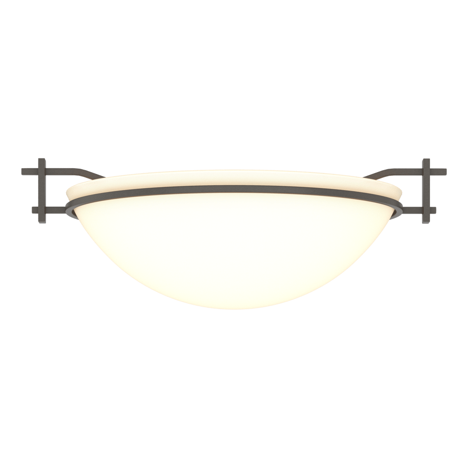 Hubbardton Forge Moonband Semi-Flush Ceiling Light, Handcrafted Steel, Dimmable, Multiple Finishes