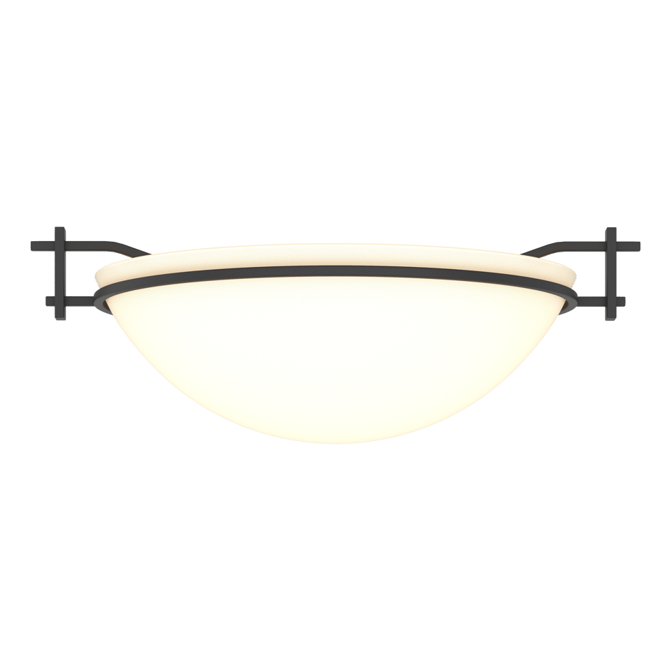 Hubbardton Forge Moonband Semi-Flush Ceiling Light, Handcrafted Steel, Dimmable, Multiple Finishes