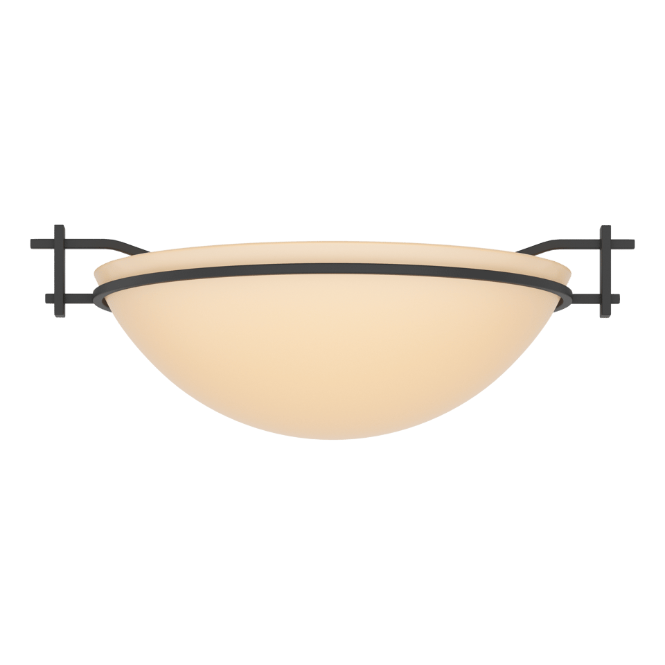 Hubbardton Forge Moonband Semi-Flush Ceiling Light, Handcrafted Steel, Dimmable, Multiple Finishes