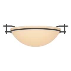 Hubbardton Forge Moonband Semi-Flush Ceiling Light, Handcrafted Steel, Dimmable, Multiple Finishes