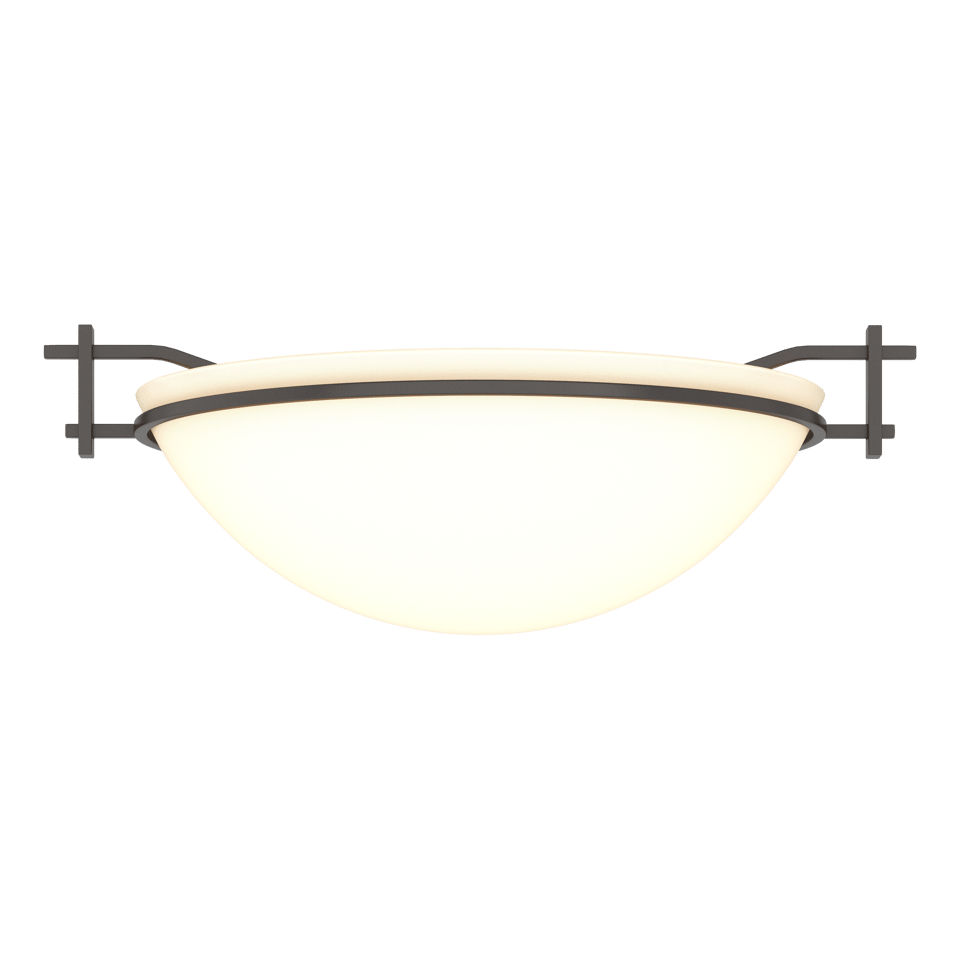 Hubbardton Forge Moonband Semi-Flush Ceiling Light, Handcrafted Steel, Dimmable, Multiple Finishes