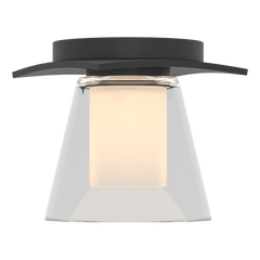 Hubbardton Forge Wren Flush Mount Light Fixture with Opal Glass Shade, Dimmable, UL Damp Rated