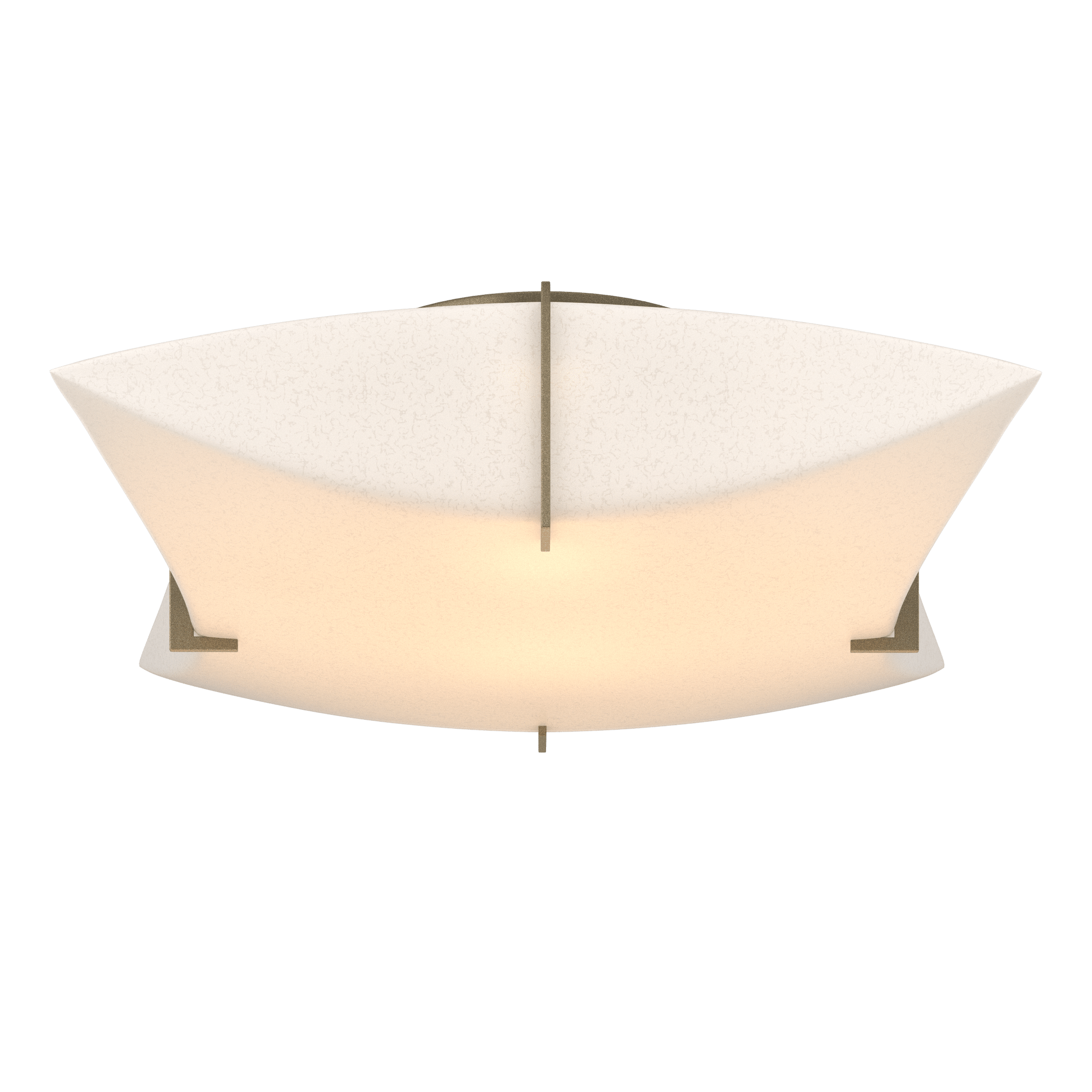 Hubbardton Forge Bento 2-Light Semi-Flush Mount, Handcrafted Artisan Design, Dimmable, UL Damp Rated