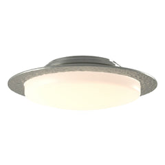 Hubbardton Forge Oceanus 2-Light Semi-Flush Mount Fixture with Opal Glass Shades and Dimmable Capability