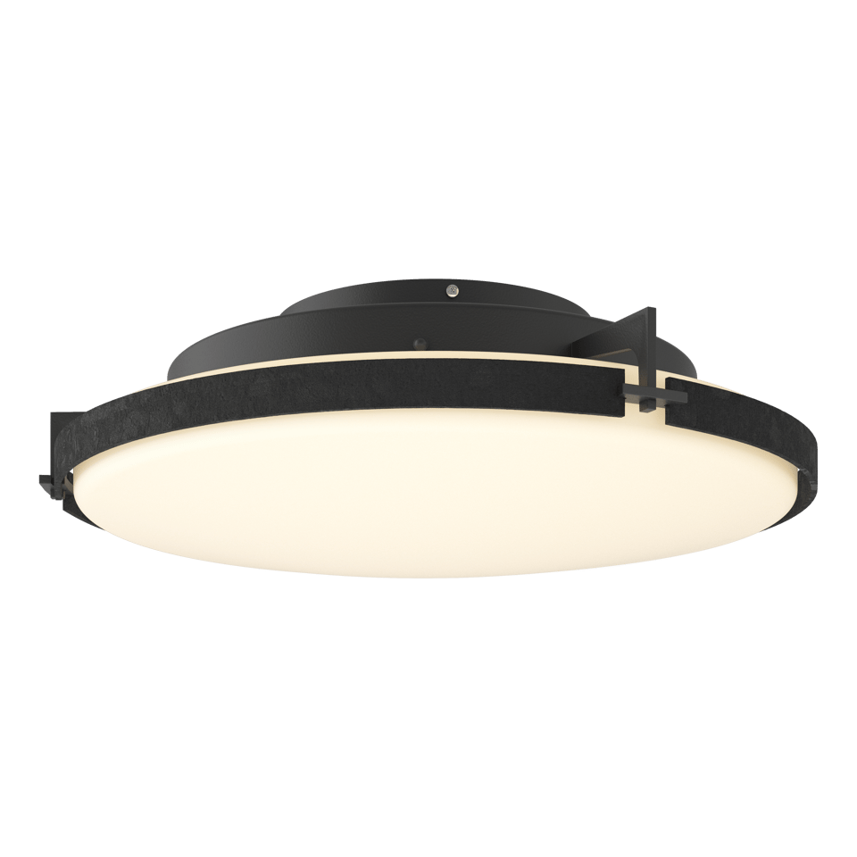 Hubbardton Forge Metra 2-Light LED Flush Mount, Dimmable, 1400 Lumen, Damp Location Rated, 3000K