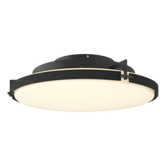 Hubbardton Forge Metra 2-Light LED Flush Mount, Dimmable, 1400 Lumen, Damp Location Rated, 3000K