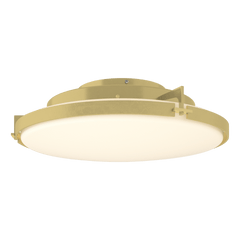 Hubbardton Forge Metra 2-Light LED Flush Mount, Dimmable, 1400 Lumen, Damp Location Rated, 3000K