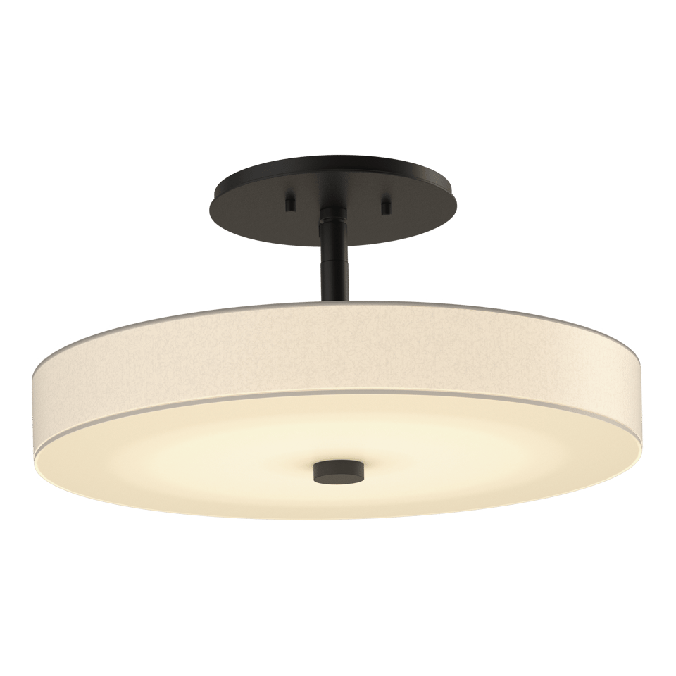 Hubbardton Forge Disq LED Semi-Flush Ceiling Light - 1150 Lumens, 23W, Custom Finishes, Handcrafted