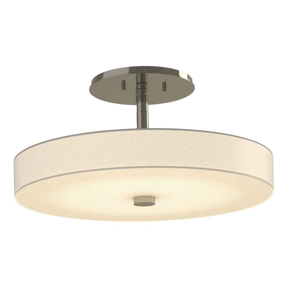 Hubbardton Forge Disq LED Semi-Flush Ceiling Light - 1150 Lumens, 23W, Custom Finishes, Handcrafted