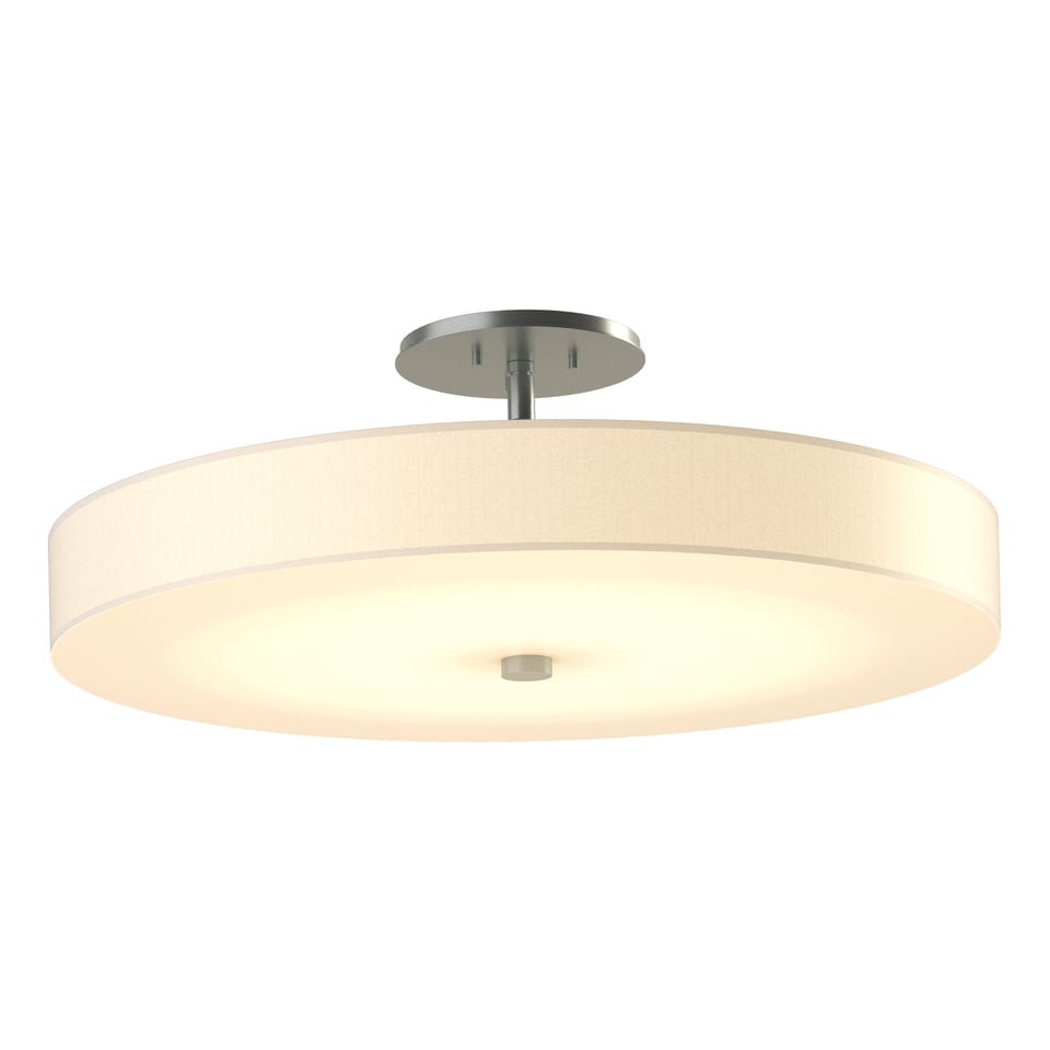 Hubbardton Forge Disq Large 23" LED Semi-Flush Ceiling Light, Energy Efficient, Dimmable, 1400 Lumens