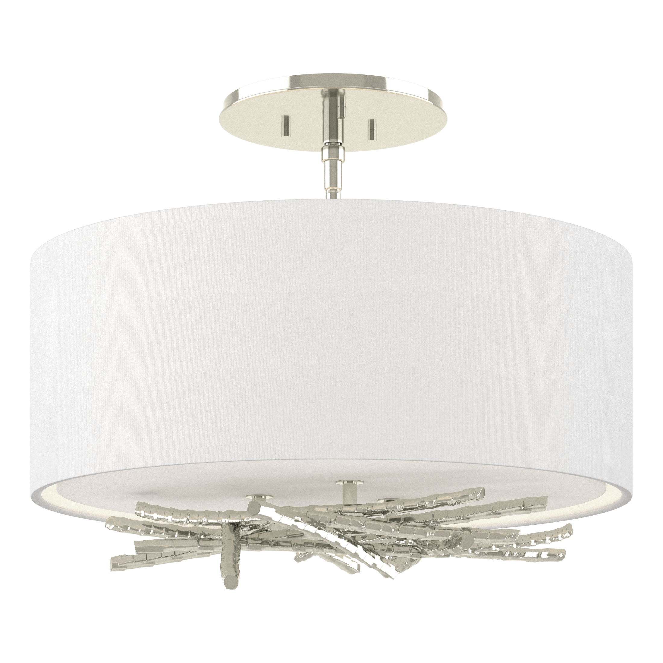 Brindille 3-Light Semi-Flush Mount Fixture by Hubbardton Forge - Handcrafted Nature-Inspired Design