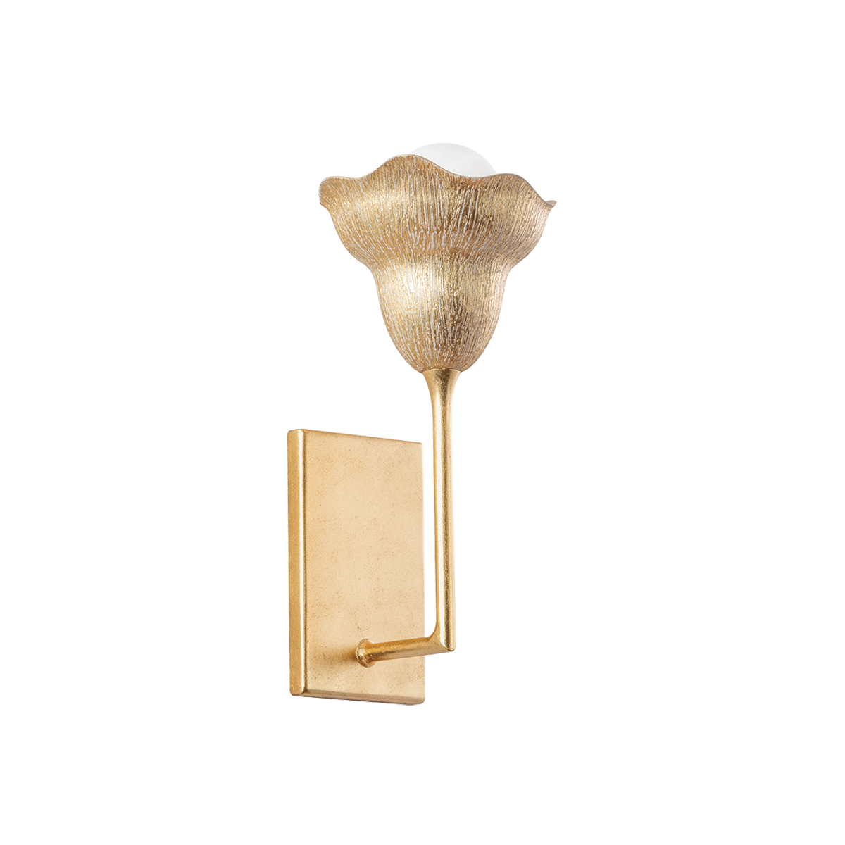 Hudson Valley Lighting Alora Wall Sconce 1281 - Elegant Dimmable Wall Light with Floral Shades, UL Damp Rated