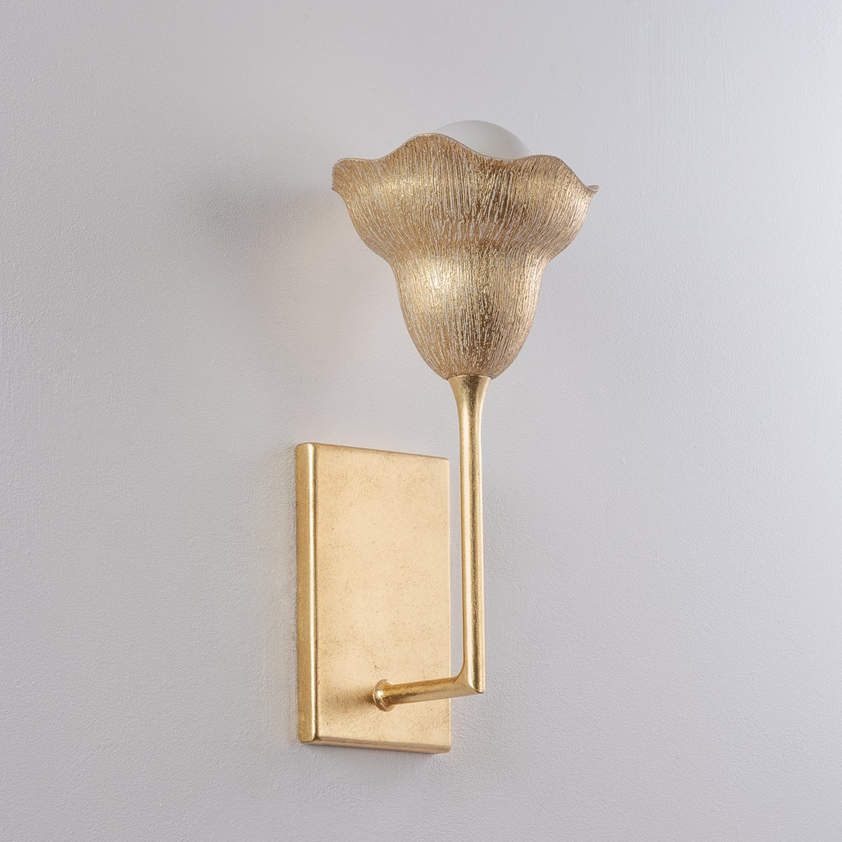 Hudson Valley Lighting Alora Wall Sconce 1281 - Elegant Dimmable Wall Light with Floral Shades, UL Damp Rated