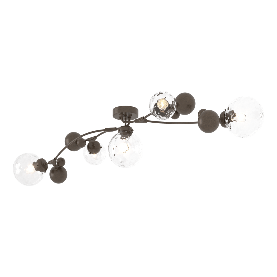 Hubbardton Forge Sprig 5-Light Semi-Flush Fixture in Multiple Finishes, Dimmable, UL Damp Rated