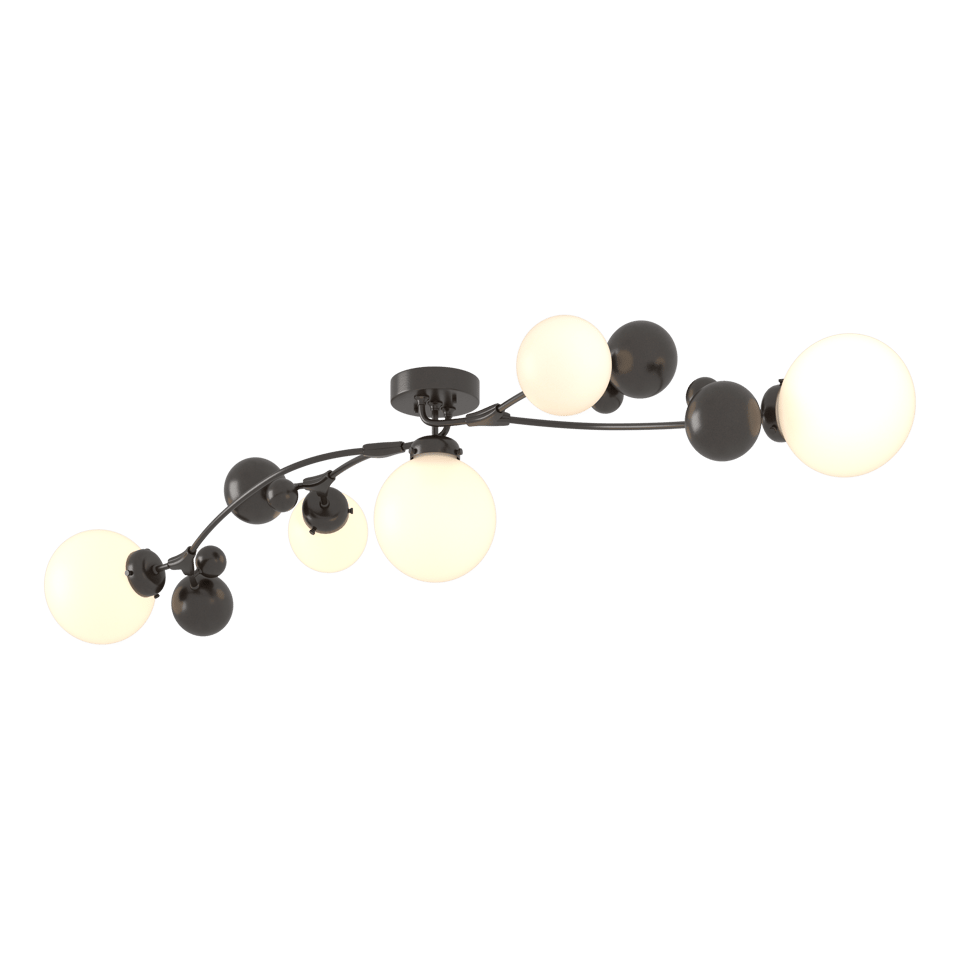 Hubbardton Forge Sprig 5-Light Semi-Flush Fixture in Multiple Finishes, Dimmable, UL Damp Rated