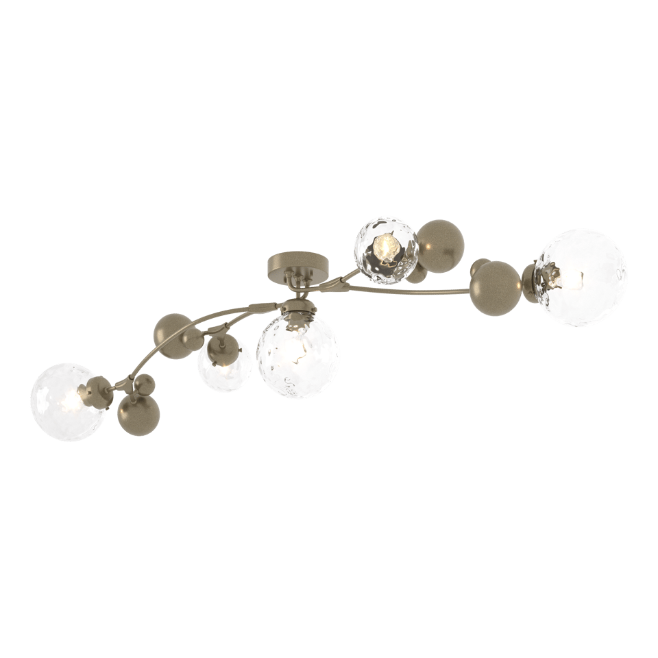 Hubbardton Forge Sprig 5-Light Semi-Flush Fixture in Multiple Finishes, Dimmable, UL Damp Rated