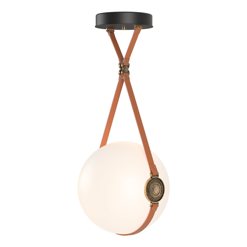 Derby Large 14-Inch LED Pendant Light By Hubbardton Forge - Energy Efficient, Dimmable, UL Damp Rated