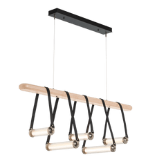 York Linear 5-Light LED Pendant by Hubbardton Forge, Dimmable, Energy-Efficient, Adjustable Height